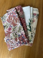 Vtg Floral Fabric Remnant bundle - Laura Ashley, Dorma chintzy cottagecore craft