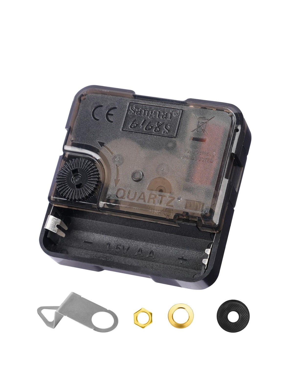 Clock Mechanism Replacement, Silent Sweep Clock Movement, 0.79" Shaft
