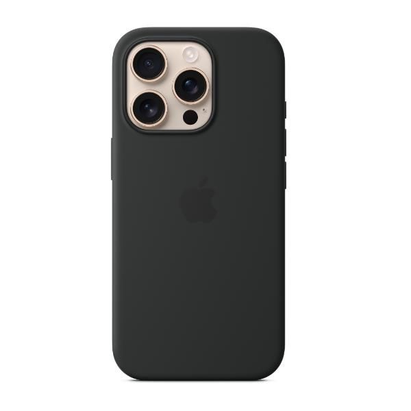 Apple Nero Custodia In Silicone Con Magsafe (Apple Iphone 16 Pro), Cover Smartphone, - Immagine 2