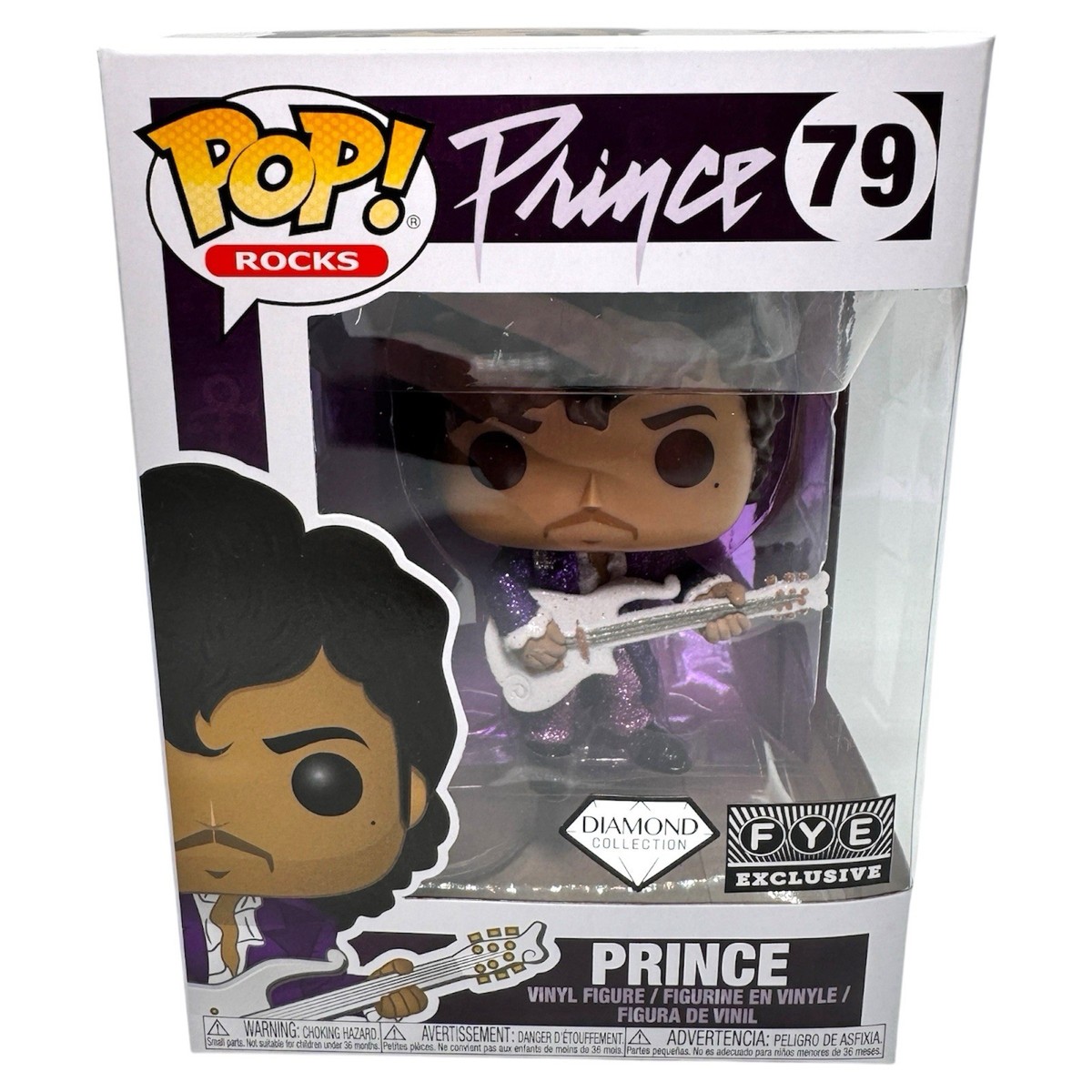 Funko Prince 79 フィギュア Funko Pop Prince #79 Purple Rain Diamond Collection FYE