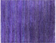 Super Savannah Gabbeh Hand-Knotted Wool & Silk Rug 7' 11" X 9' 11" - Q6062