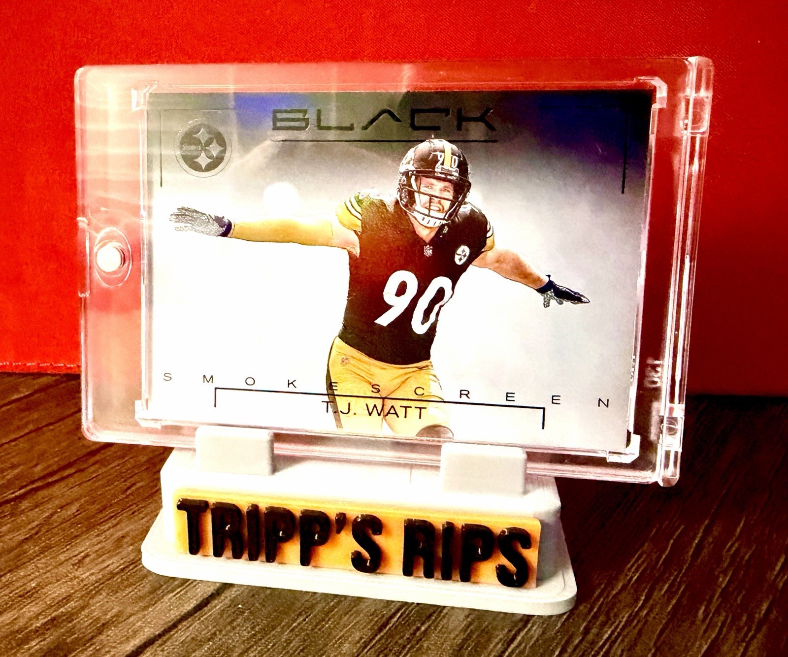 2025 Panini Black T.J. Watt Smokescreen Case Hit SSP Steelers 🔥🔥🔥