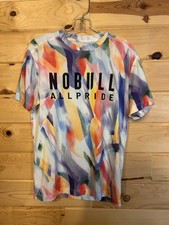 NOBULL All Pride Performance T-Shirt Men s M Multicolor Athletic Stretch Crew