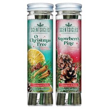 Scentsicles O Christmas Tree  Snowberry Pine Scented Ornaments, 12 Sticks