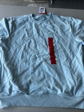 FILA Crystal Blue Medium Women s Sweatshirt Pockets Sz L French Terry NWT Zxc