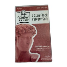 FolkArt Velvet Crush 2 Step Flock Kit Apple Red Velvety Soft Finish Diy New