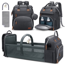 Baby Diaper Bag Backpack with Changing Station, Multifunctional Waterproof Porta