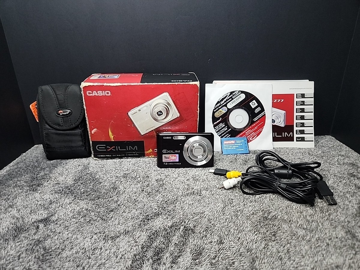 Casio Exilim EX-Z77 Digital Camera 7.2 Megapixel With Box UNTESTED