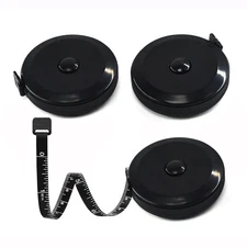 Tape Measures Retractable, Fabric Measuring Tape, 60 Inch/150 CM- Small Black 