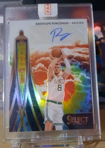 2024-25 Panini Select In Flight Signature Kristaps Porzingis Tie Dye /25 Celtics