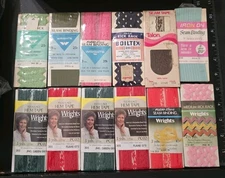 12 Vtg Wrights Flexi Lace Hem Tape Seam Binding Tape Rick Rack Mixed Lot