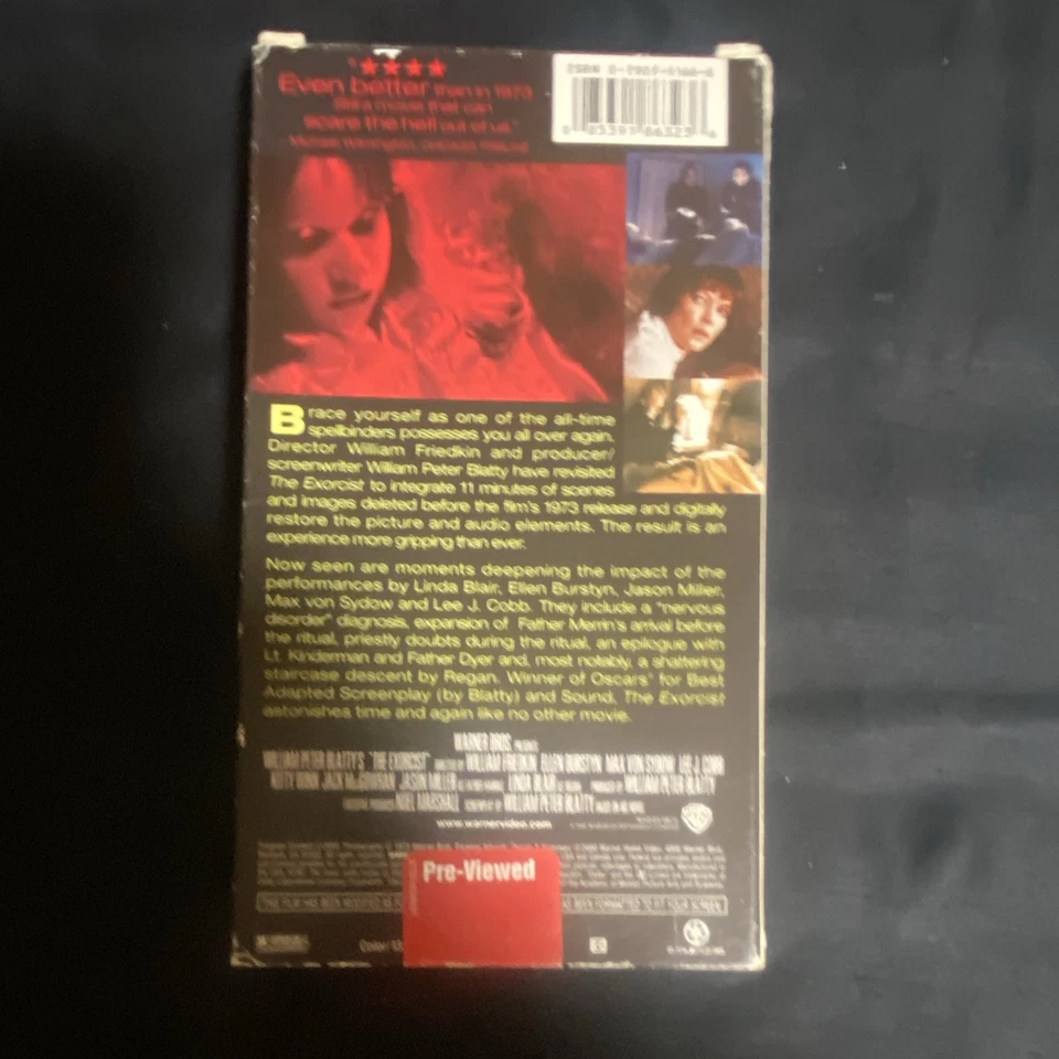 The Exorcist VHS NTSC R English Version You've Never Seen Warner 1973 - Image 2 of 4