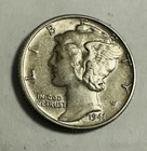 1941-P Mercury Dime 90% Silver U.S. 10c Nice AU Coin # MSD 1941-P NAUC