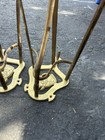 Lot Of 3 English Horse Saddle Wall Rack Solid Brass Nice Condition 21”x10” — photo 5