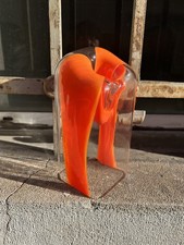VASO VETRO MURANO SCULTOREO CORALLO 70s C. NASON X VETRERIE MAZZEGA mod.S471