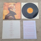 DAVID BOWIE LOW 1977 UK 1st press INSERT+FAN CLUB LEAFLET, SUPER AUDIO VG+/EX