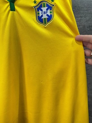 Nike Brasil CBF Brazil 2014 Home Dri-Fit Soccer Jersey 575280-703