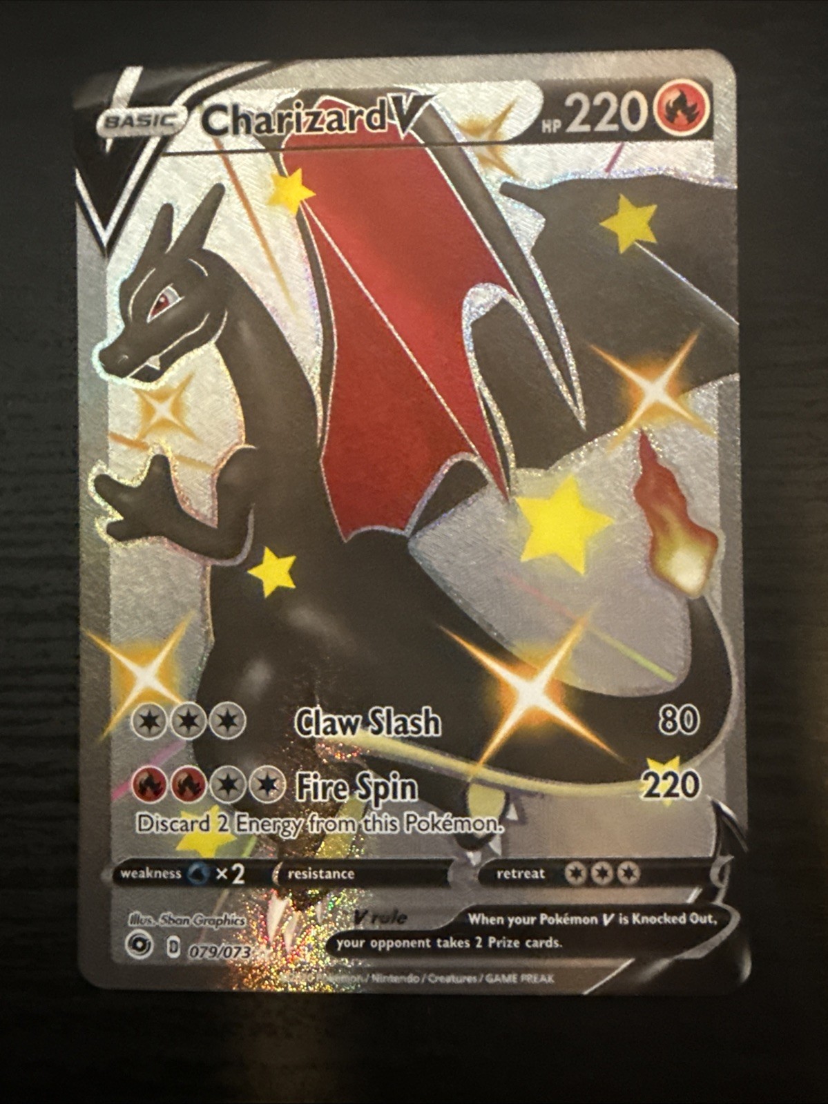 Charizard V (Secret) 79/73 Champions Path Holo NM