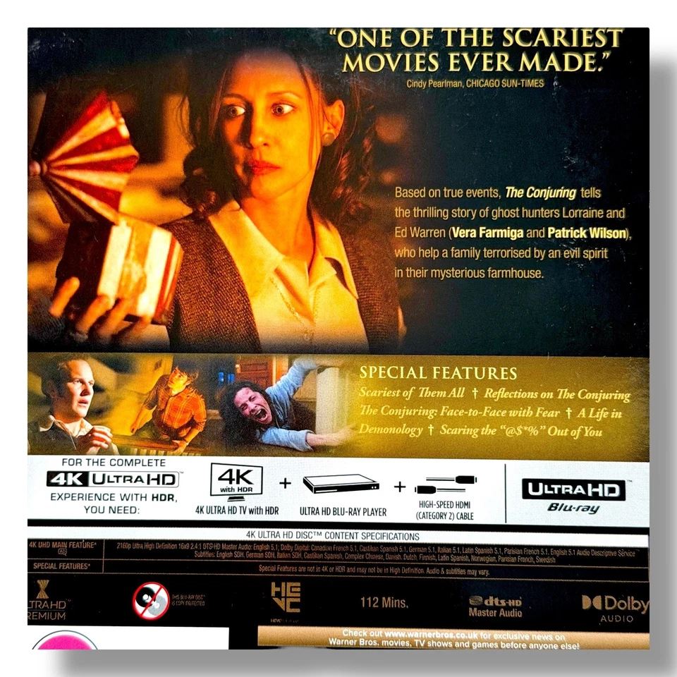 The Conjuring 4K UltraHD, Slipcover, Freepost - Image 4 of 4