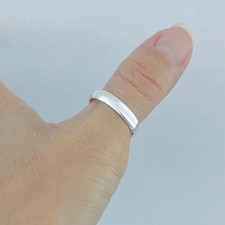 Sterling Silver Unisex 4MM High Polish Band, Wedding Bands, Stackable Rings