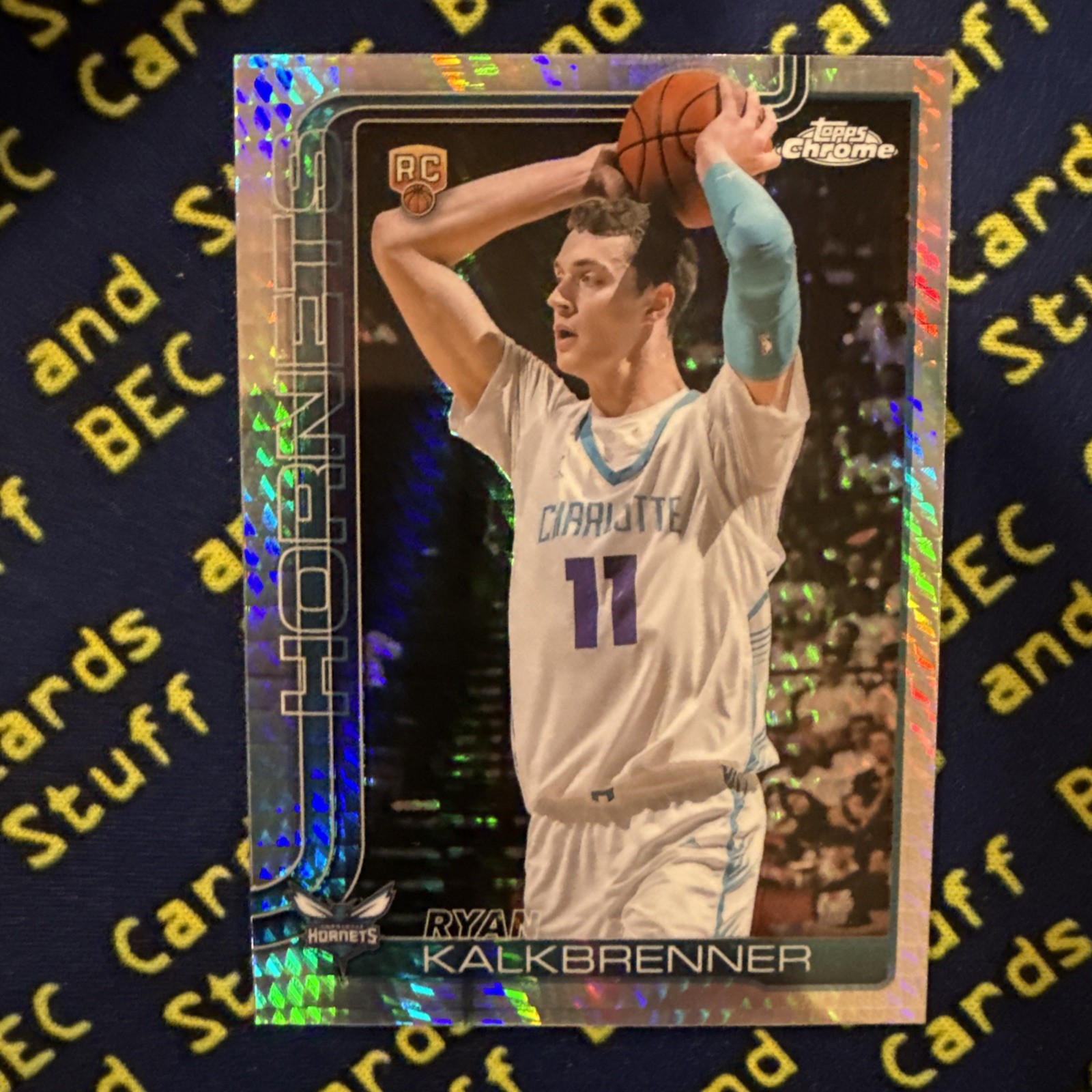 2025-26 Topps Chrome Ryan Kalkbrenner RC Prism Refractor #284 Hornets