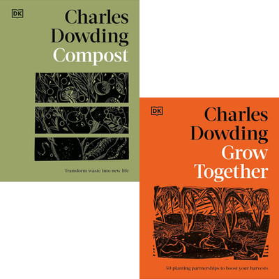 Charles Dowding 2 Book Set: Compost & Grow Together