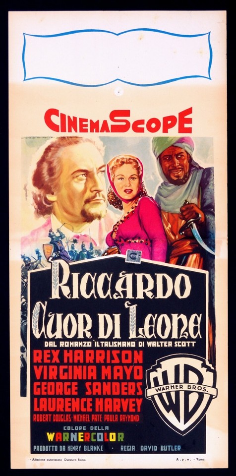 Locandina di Riccardo Cuor di Leone (1954)