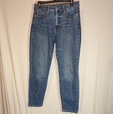 Old Navy OG Straight High Rise O.G. Jeans Pants Pockets Zip Medium Light