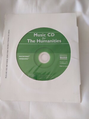 Music CD for The Humanities 2005 Prentice-Hall Pearson 