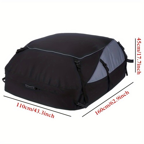 Car SUV Rooftop Cargo Carrier Bag Waterproof Heavy Duty Car Roof Bag Parts - Foto 12 di 15