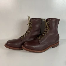 Vintage Chippewa Lace Up Boots 14 E USA Made Plain Toe