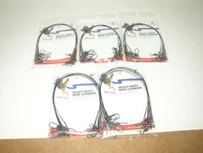 30 BLACK EAGLE CLAW 9" WIRE LEADERS 6 TO A PK 30 LB TEST 5 PACKAGES    