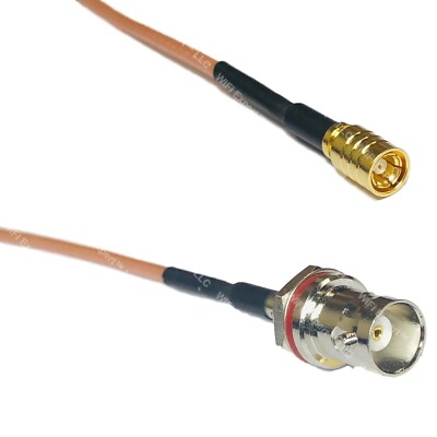 RG316 SMB FEMALE to BNC FEMALE SM BULKHEAD Coax RF Cable USA-Ship