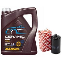 MotoröL Set 10W-40 Mannol 5 Liter + ÖLfilter 37559 FüR VW Transporter IV Bus 2.5