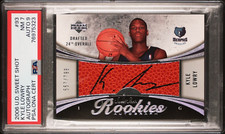 2006-07 UD Sweet Shot Rookies Auto Kyle Lowry #93 /799 PSA 7 / 9 - Grizzlies RC