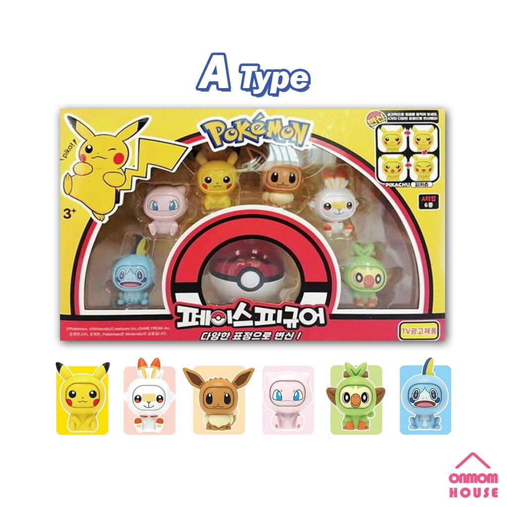 Pokemon Face Figure A Type 6 Figure 1 Monster Ball | eBay