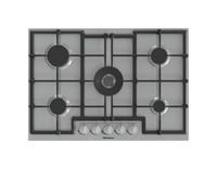 Hisense GMED773X Ebene Kochen A Gas 74 Cm Inox Gitter Aus Gusseisen Easy Clean