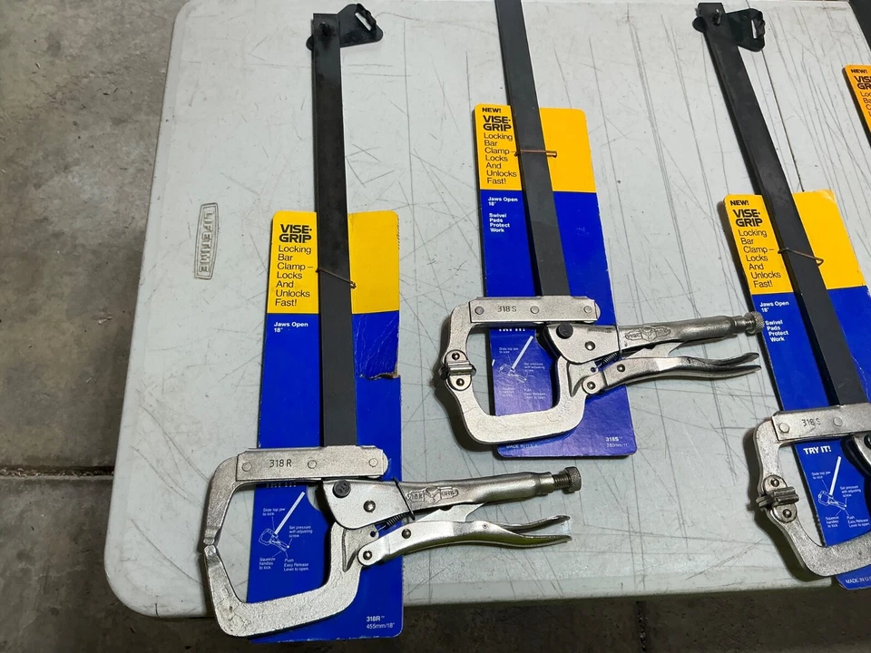 NOS Petersen Dewitt Vise Grip locking bar clamp 318 S 18" opening USA made - Image 2 of 4