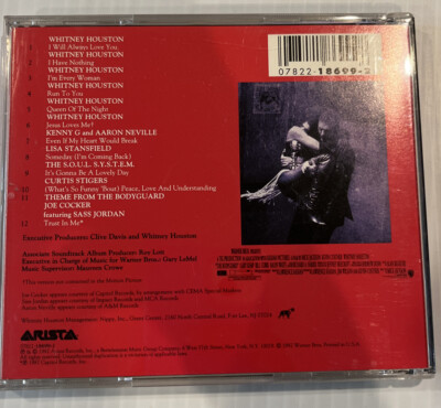 WHITNEY HOUSTON THE BODYGUARD ORIGINAL MOTION SOUNDTRACK 13 Track