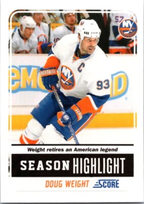 2011 Score Glossy #34 Doug Weight - Season Highlight
