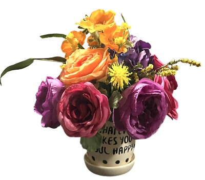 Bright Floral Arrangement  Whatever Makes Your Soul Happy  Planter For 14x14
