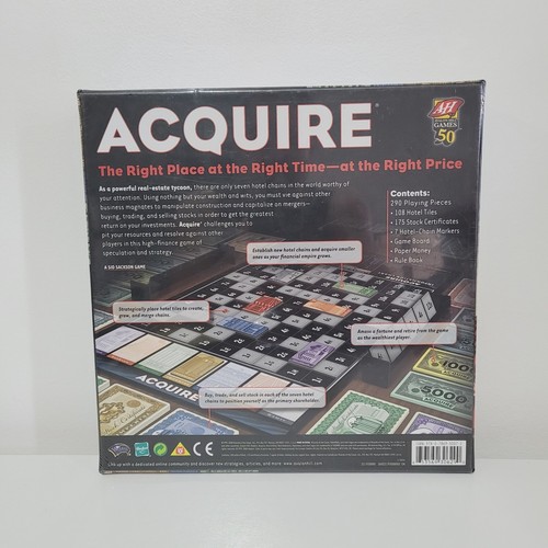 Avalon Hill Acquire Board Game 2008 Brand New Sealed - Picture 6 of 6