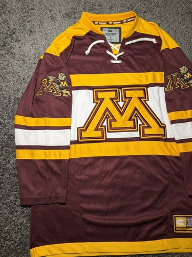 Minnesota Golden Gophers College Hockey Jersey Sewn Colosseum Patch Mens Small - Picture 3 of 7