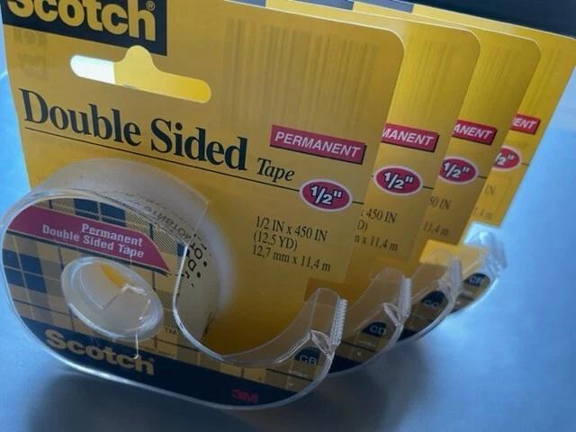 Scotch Permanent Double-Sided Tape .5"X450" - 4pkg - image 4 of 4