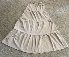 Women’s Sleeveless Maxi Dress Size S, Beige