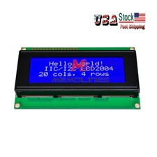 Lot DC5V 2004 204 20x4 Character LCD Display 2004 LCD Blue Blacklight Module USA