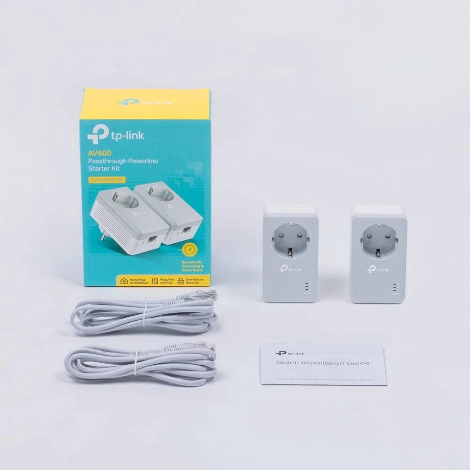 TP-Link TL-PA4010P KIT V5 PowerLine Adattatore di rete 600 Mbps Ether incorporato - Immagine 2 di 3