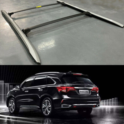 4Pcs Fits for 2014-2021 Acura MDX Roof Side Rail Rack Cross Bars Crossbars  Cargo