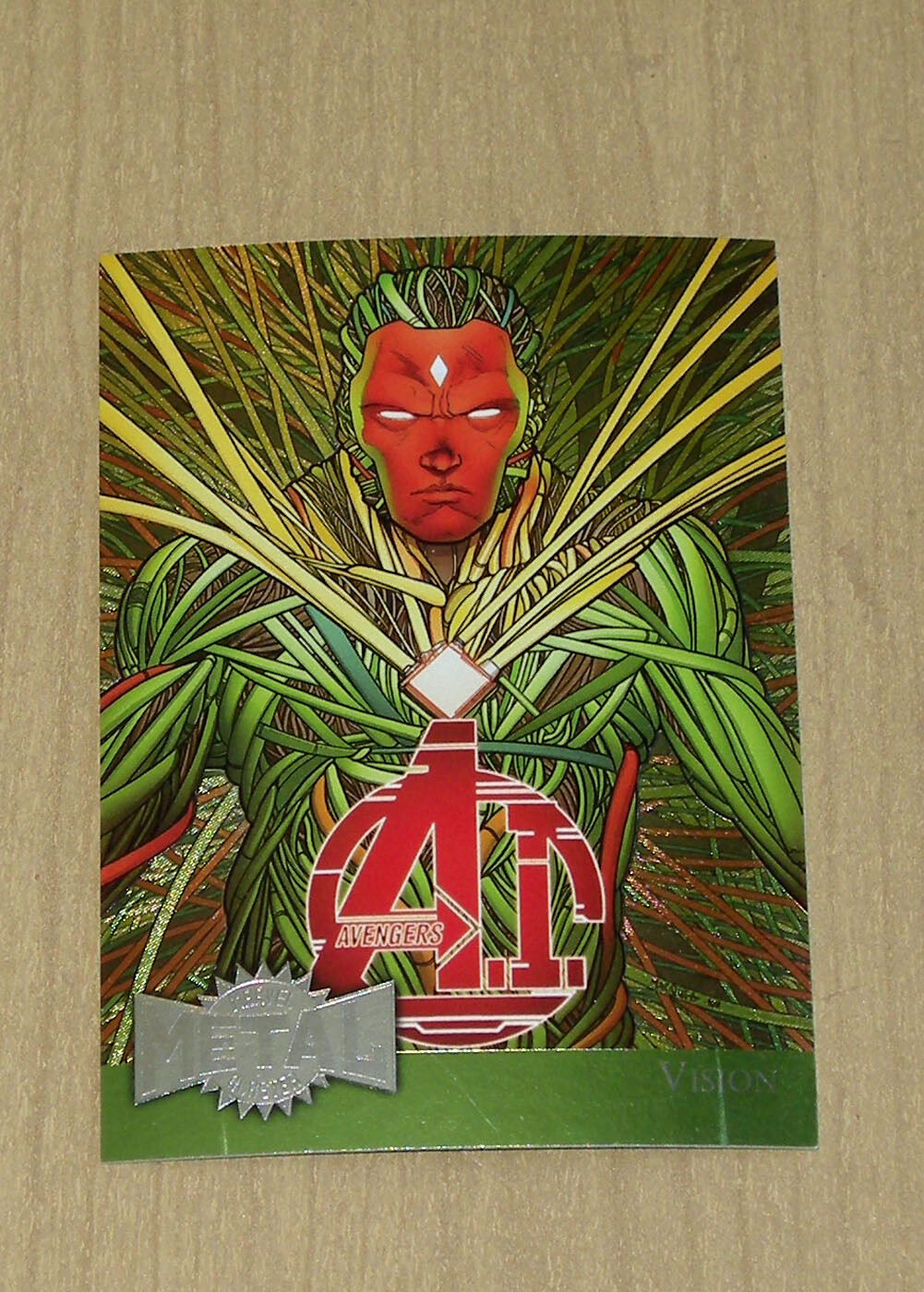 2015 UD Marvel Fleer Retro Metal Blaster Vision #40