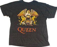 Queen Graphic T shirt Official Merch Large dark gray